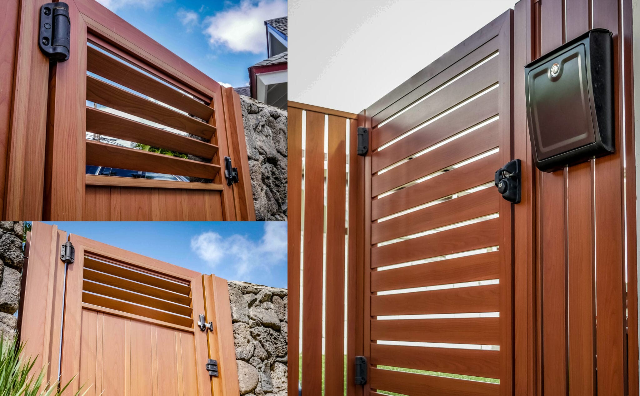 Knotwood Gates KNOTWOOD Wood Grain Aluminium Canada US